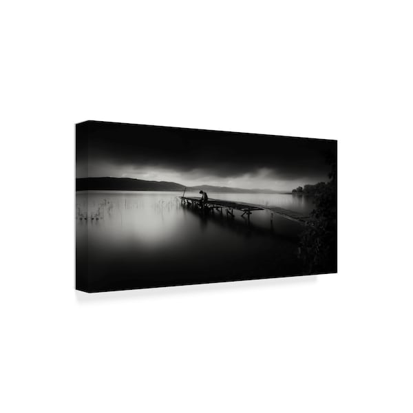 Yucel Basoglu 'Wooden Peir' Canvas Art,16x32